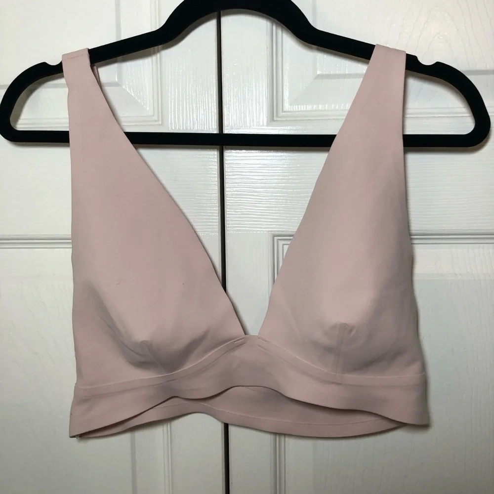 Free People Intimates Comfort Straps Light Pink Bra Size L_2